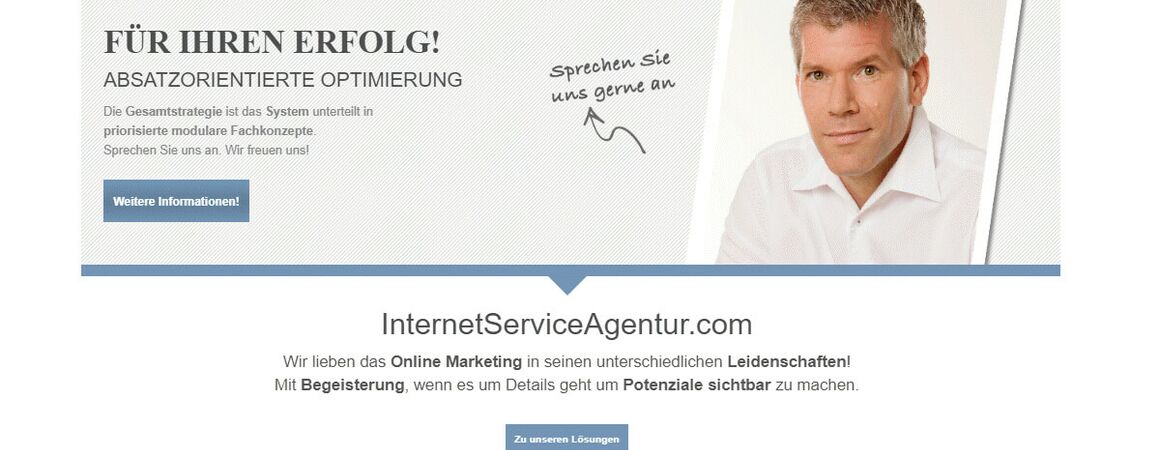 Die alte Seite der Agentur