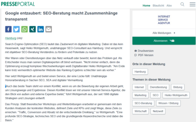 Smarte SEO Beratung